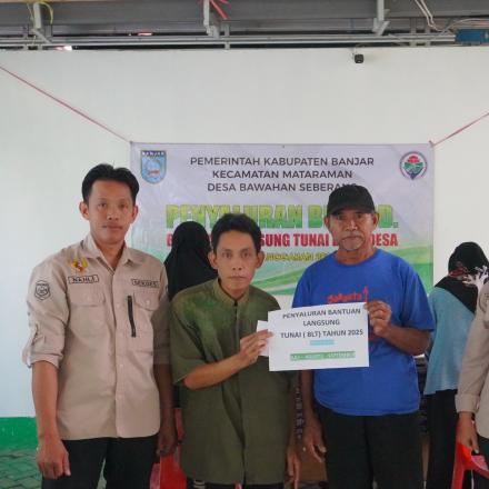 PEMDES BAWAHAN SEBERANG SALURKAN BLT (BANTUAN LANGSUNG TUNAI) BAGI WARGA YANG MEMBUTUHKAN